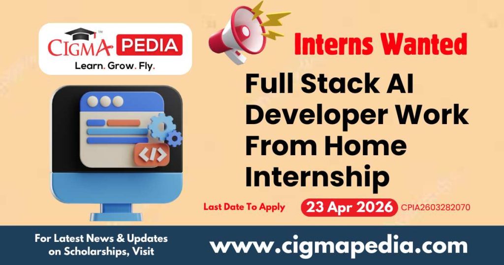 Full Stack AI Developer Work From Home Internship