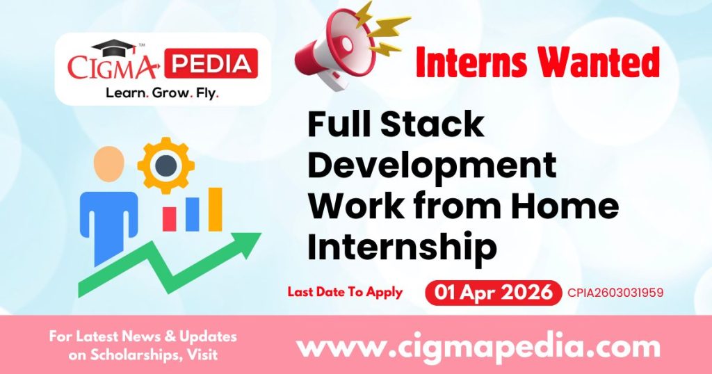 Full Stack Development Work from Home Internship