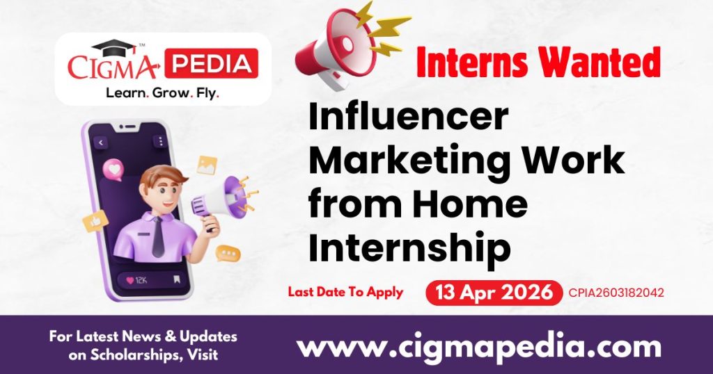 Influencer Marketing Work from Home Internship