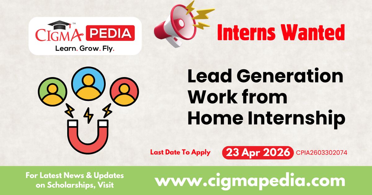 Lead Generation Work from Home Internship