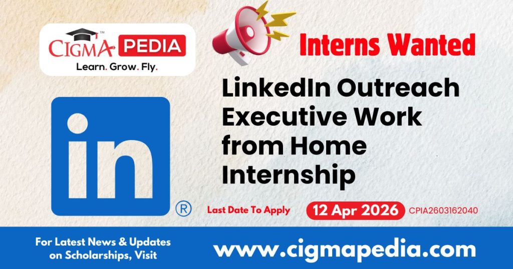 LinkedIn Outreach Executive  Work from Home Internship