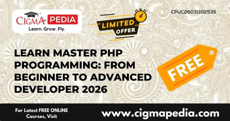 Learn Master PHP Programming: From Beginner to Advanced Developer 2026 ...