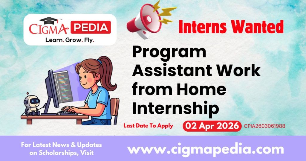 Program Assistant Work From Home Internship