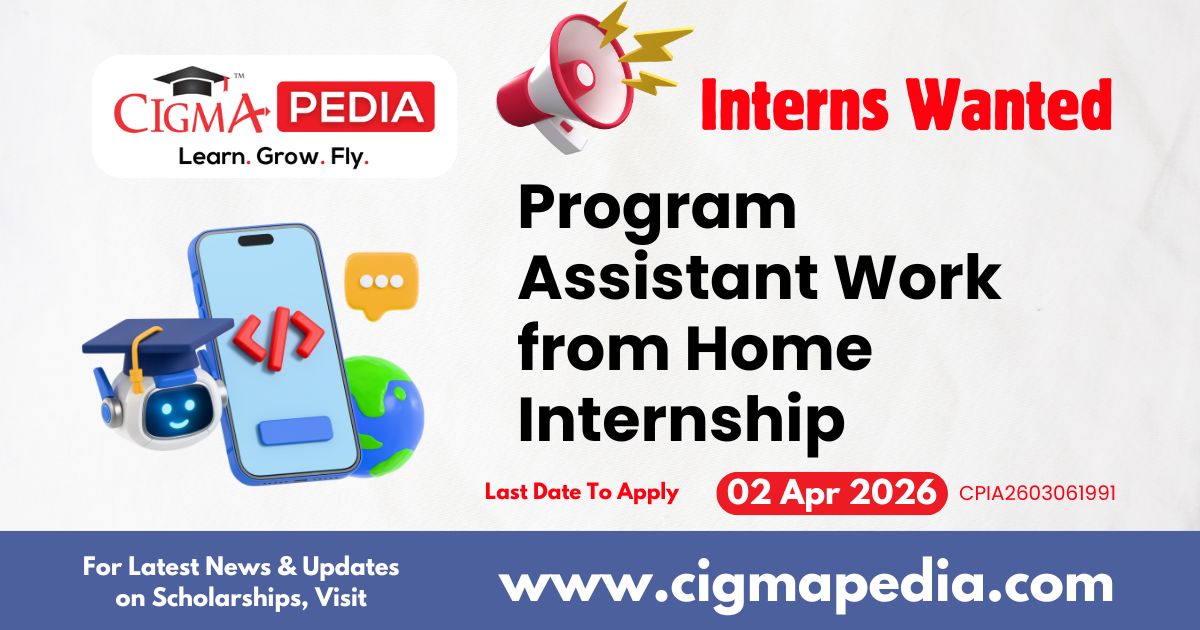 Program Assistant Work From Home Internship