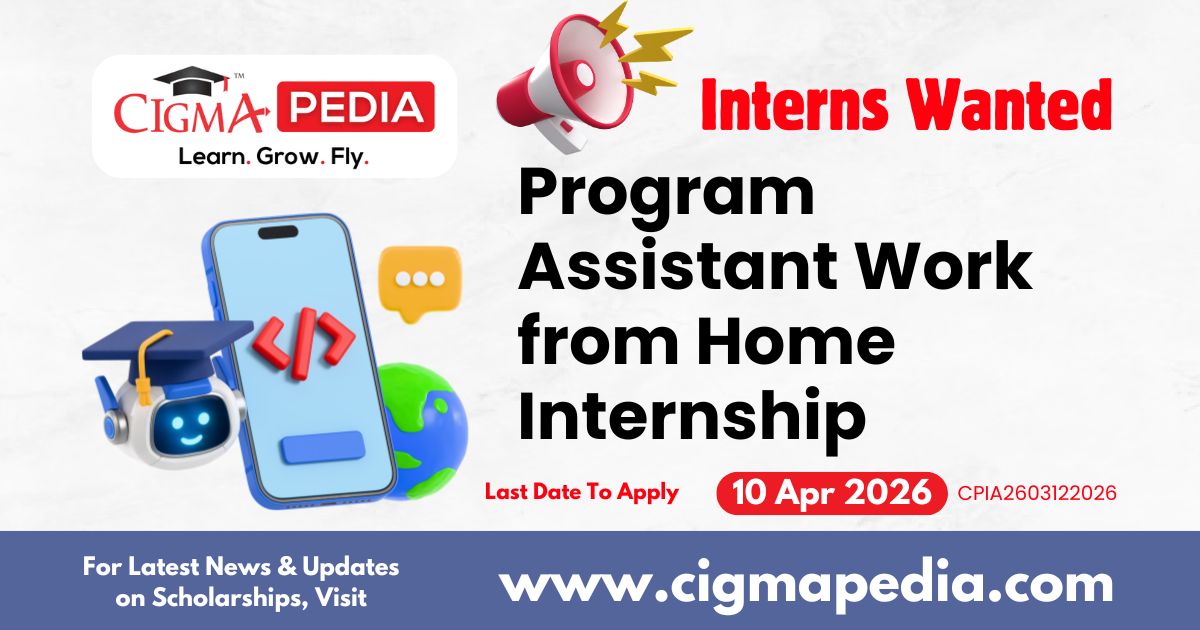 Program Assistant Work From Home Internship