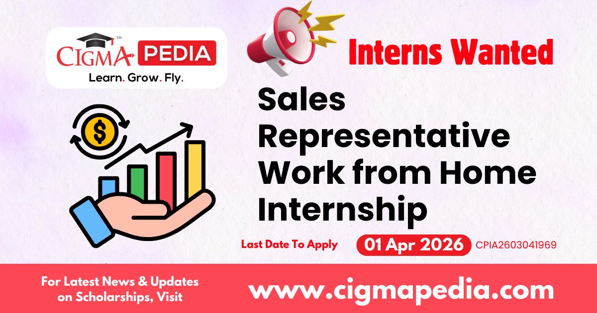 Sales Representative Work from Home Internship