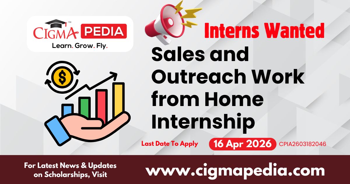 Sales and Outreach Work from Home Internship