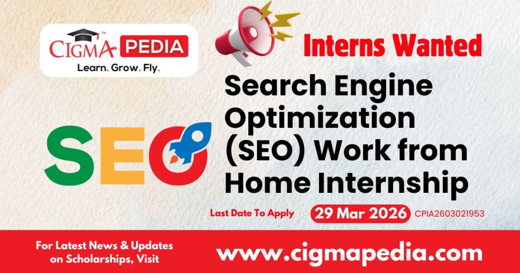 Search Engine Optimization (SEO) Work from Home Internship