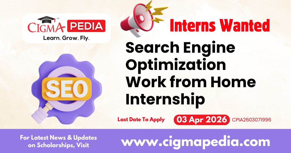 Search Engine Optimization Work from Home Internship