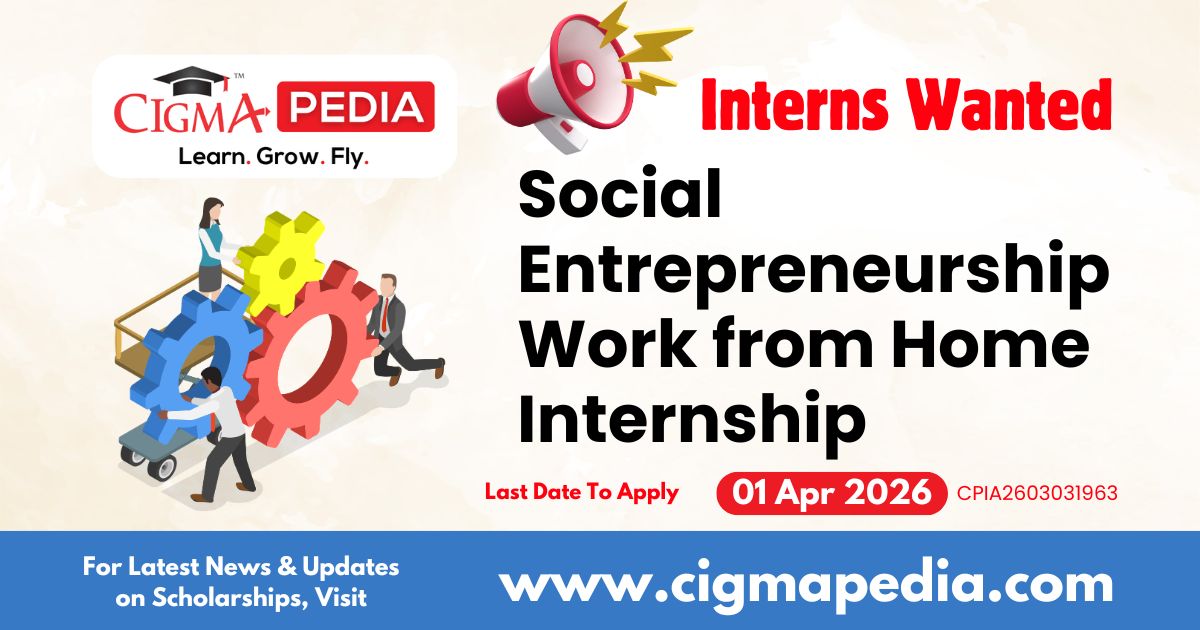 Social Entrepreneurship Work from Home Internship