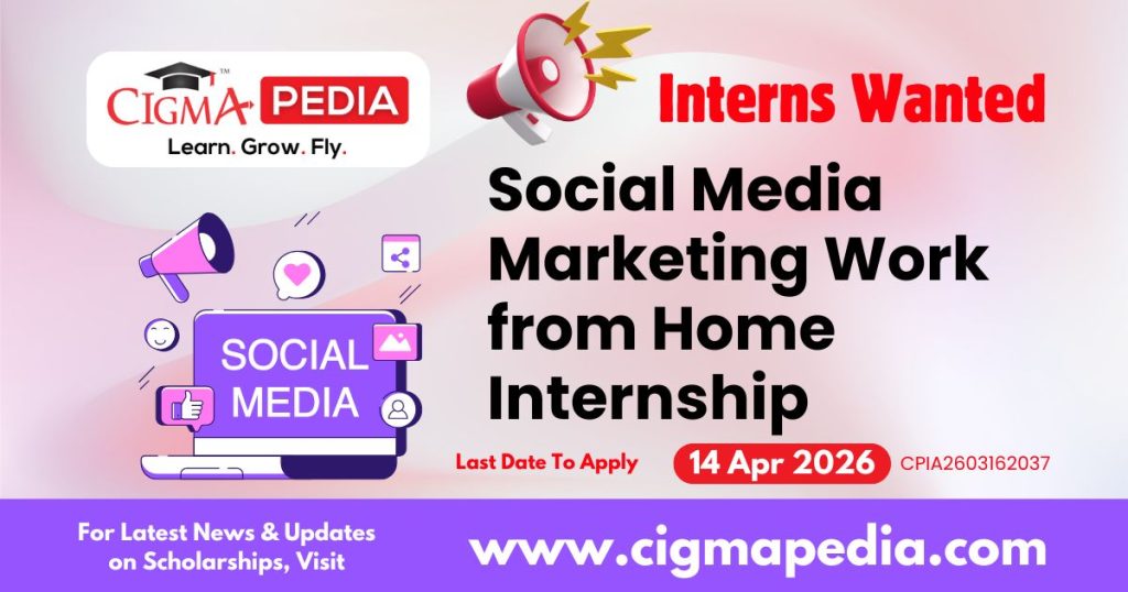 Social Media Marketing Work from Home Internship