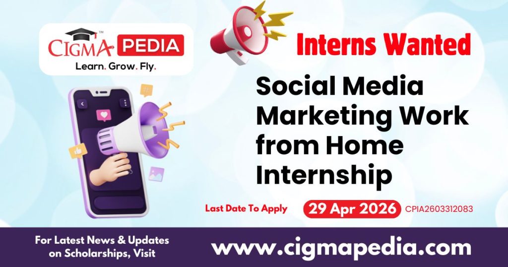 Social Media Marketing Work from Home Internship