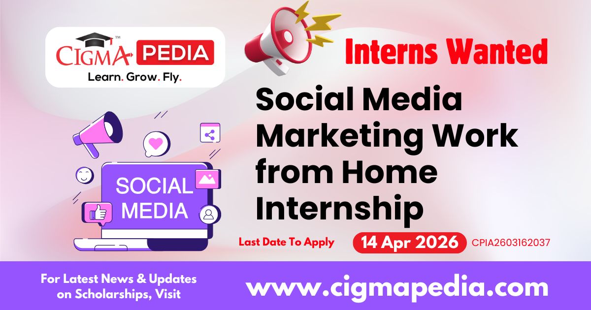 Social Media Marketing Work from Home Internship