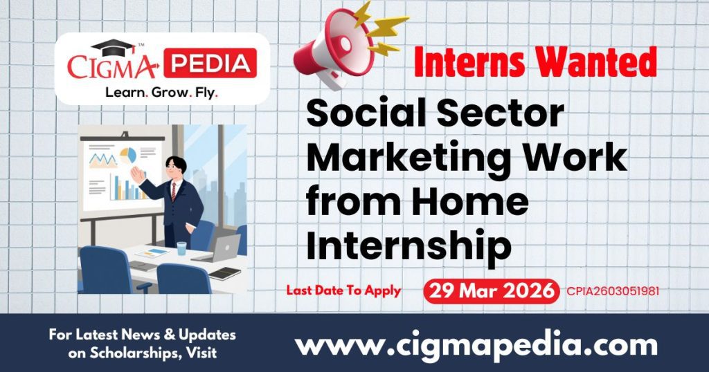 Social Sector Marketing Work from Home Internship