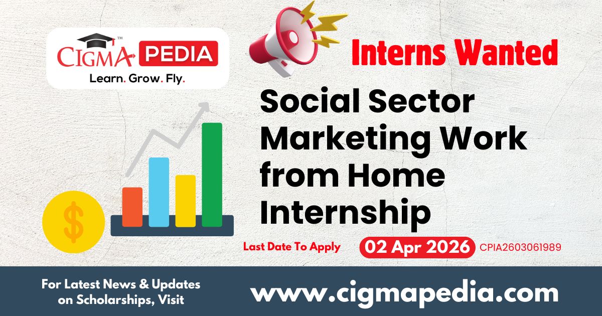 Social Sector Marketing Work from Home Internship