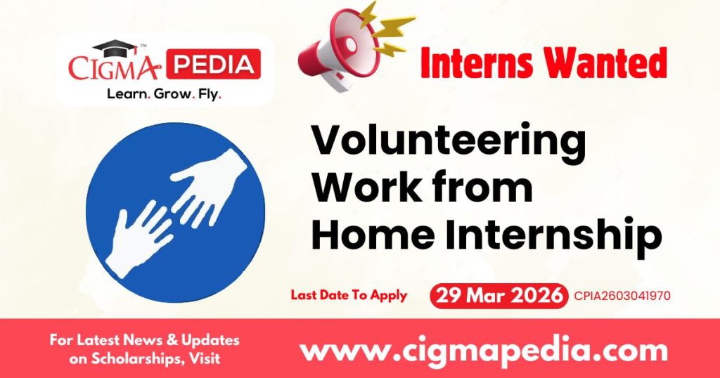 Volunteering Work from Home Internship