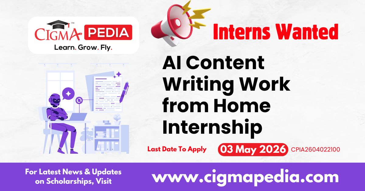 AI Content Writing Work from Home Internship