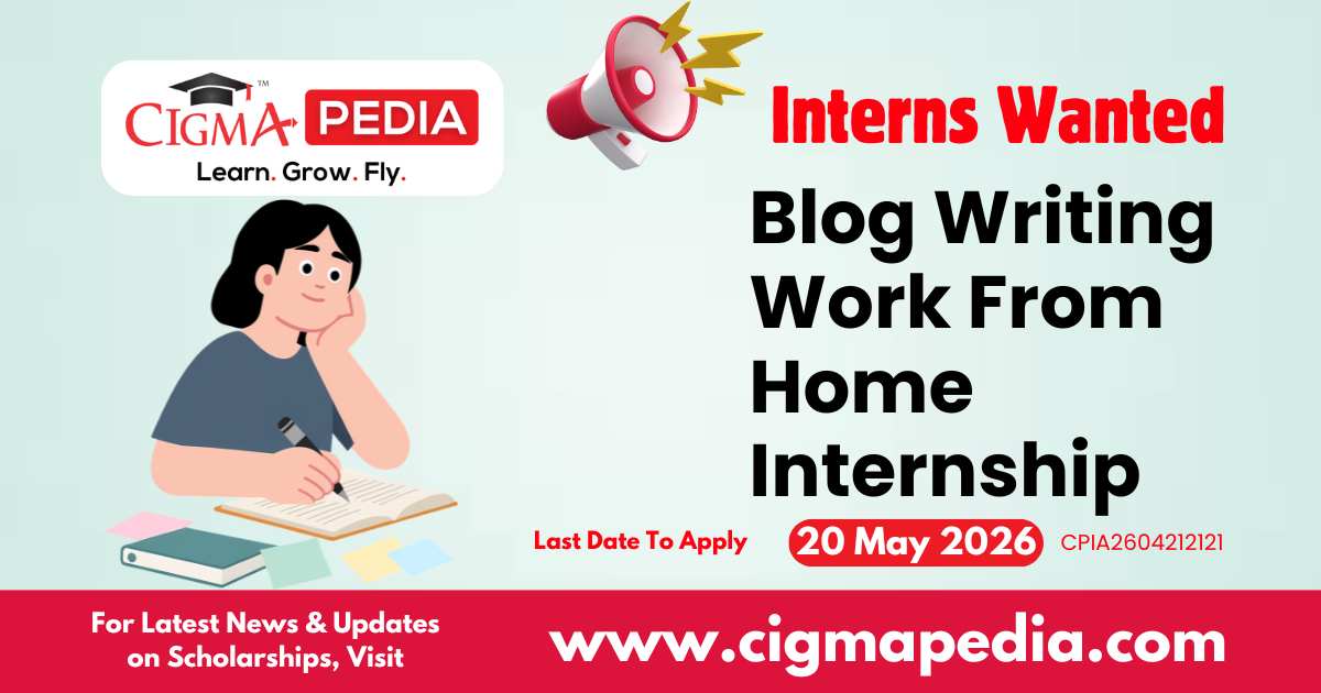 Blog Writing Work From Home Internship