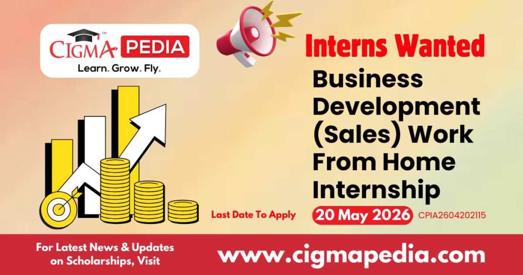Business Development (Sales) Work From Home Internship