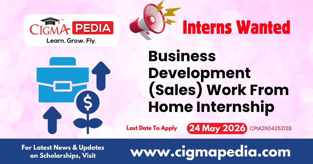 Business Development (Sales) Work From Home Internship