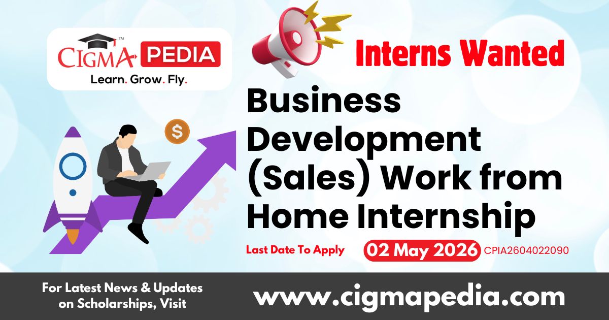 Business Development (Sales) Work From Home Internship
