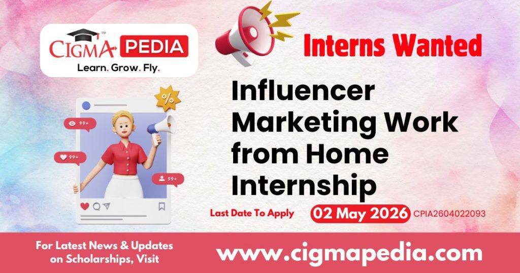 Influencer Marketing Work from Home Internship