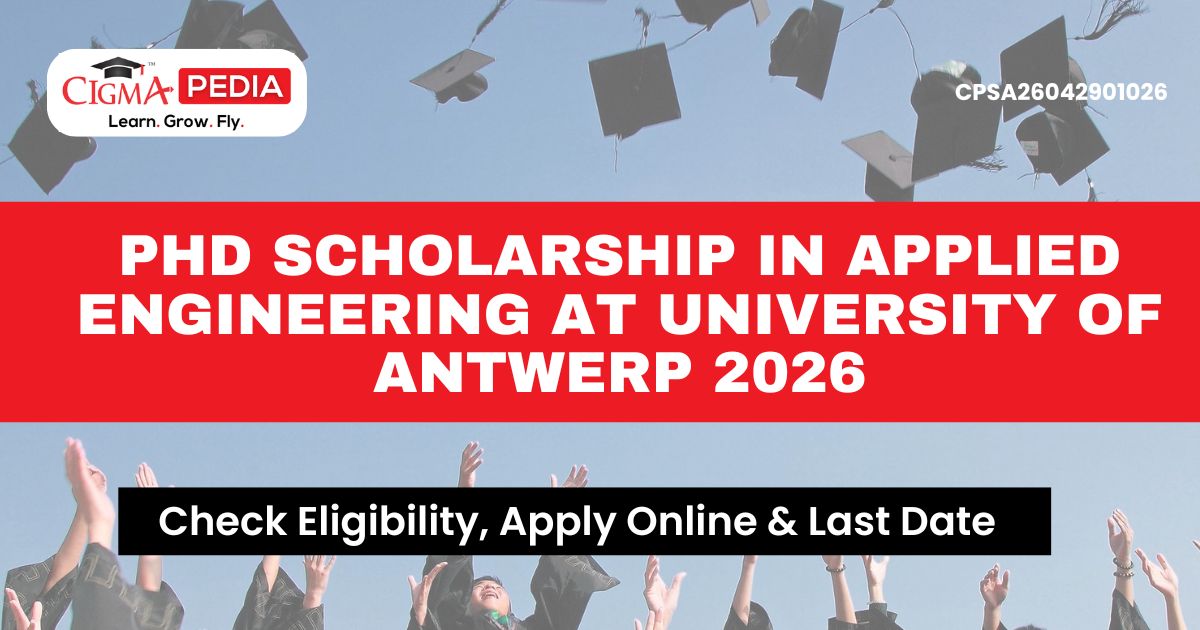 PhD Scholarship in Applied Engineering at University of Antwerp 2026