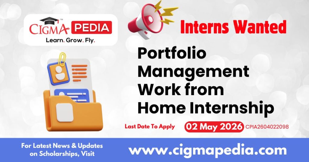 Portfolio Management Work from Home Internship