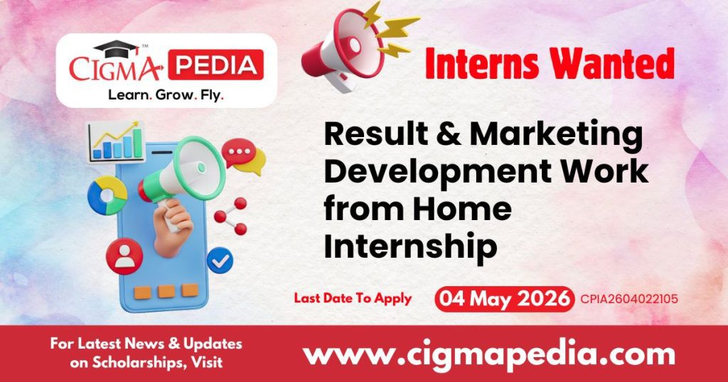 Result & Marketing Development Work from Home Internship