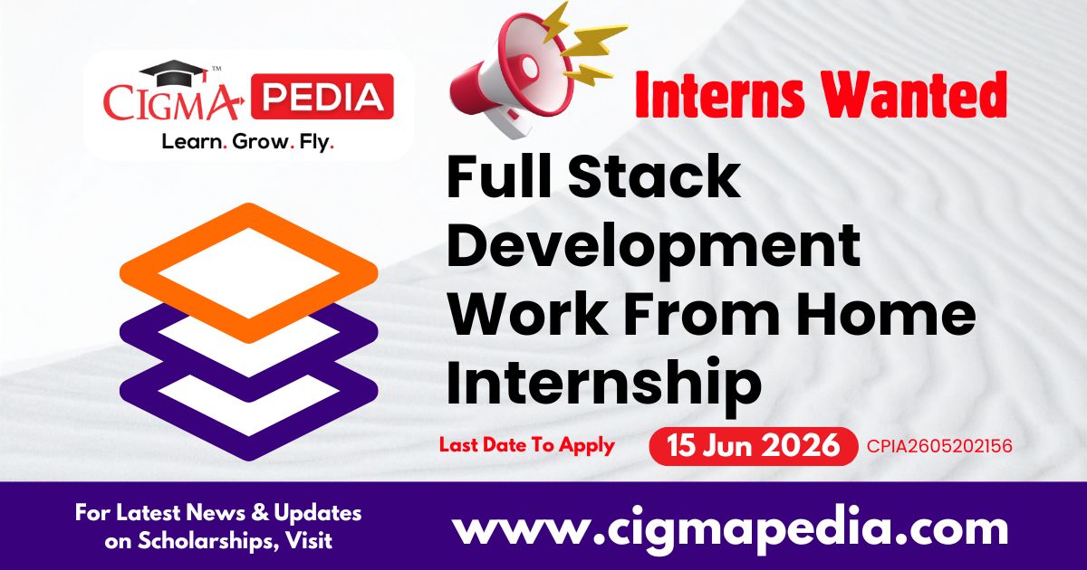 Full Stack Development Work from Home Internship