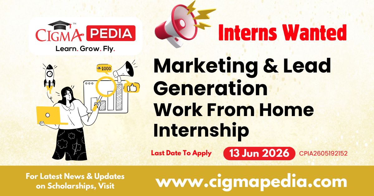 Marketing & Lead Generation Work From Home Internship