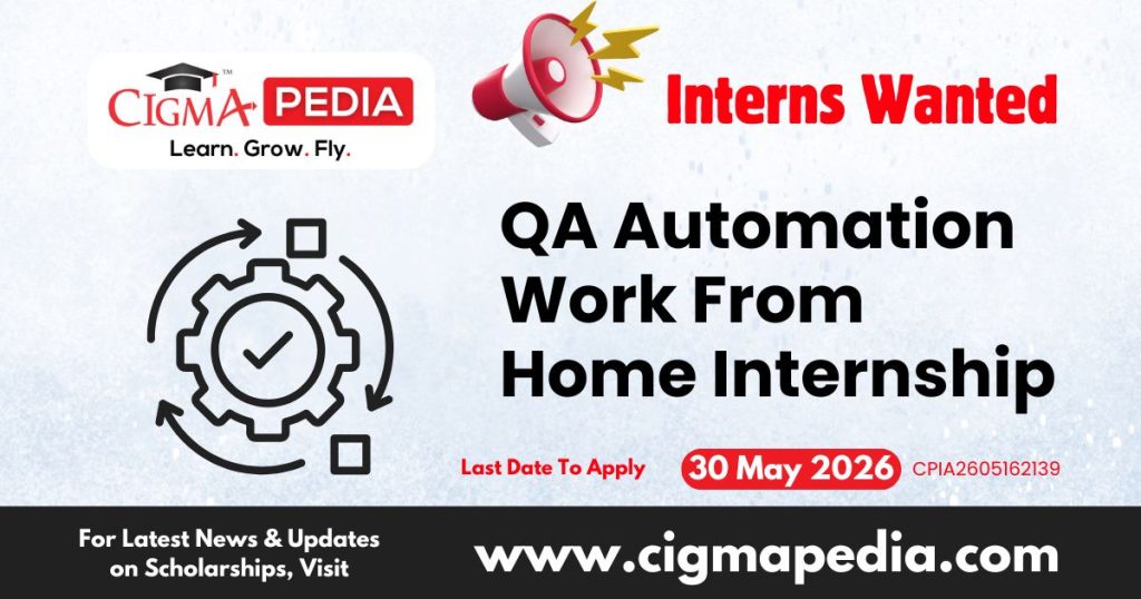 QA Automation Work From Home Internship