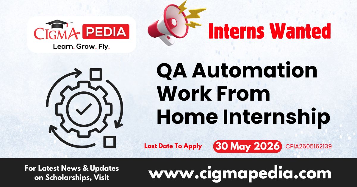QA Automation Work From Home Internship