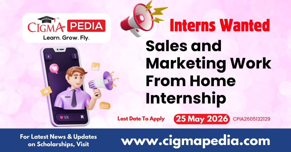 Sales and Marketing Work From Home Internship