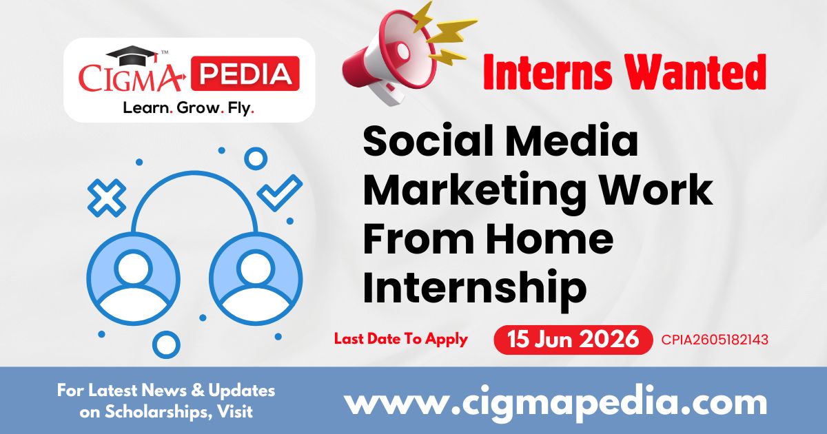 Social Media Marketing Work from Home Internship