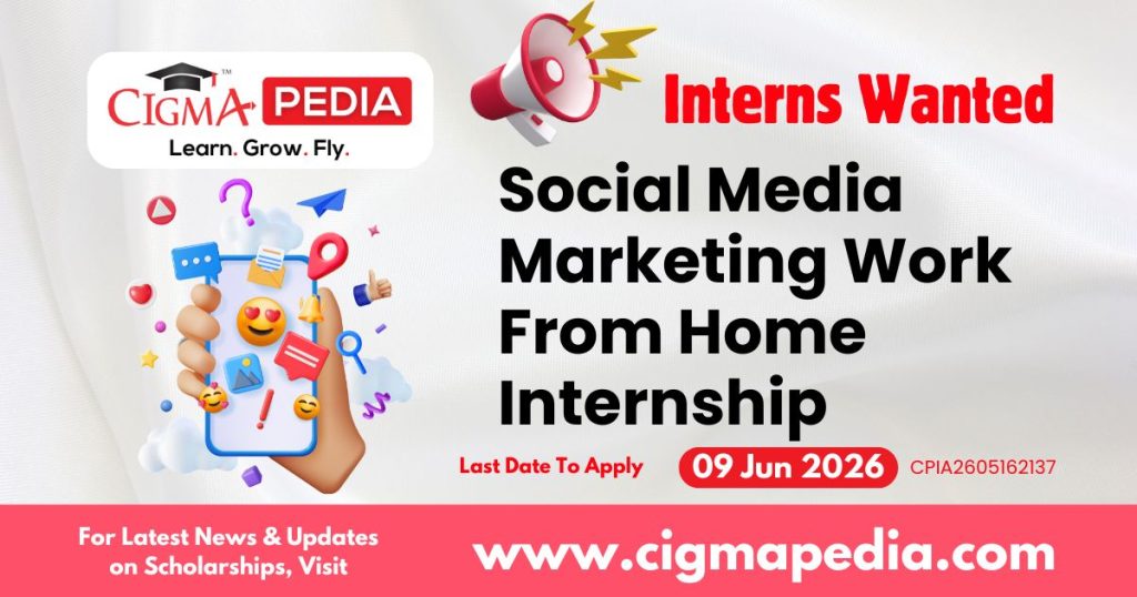 Social Media Marketing Work from Home Internship