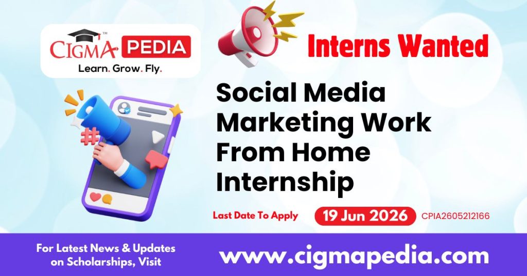 Social Media Marketing Work from Home Internship