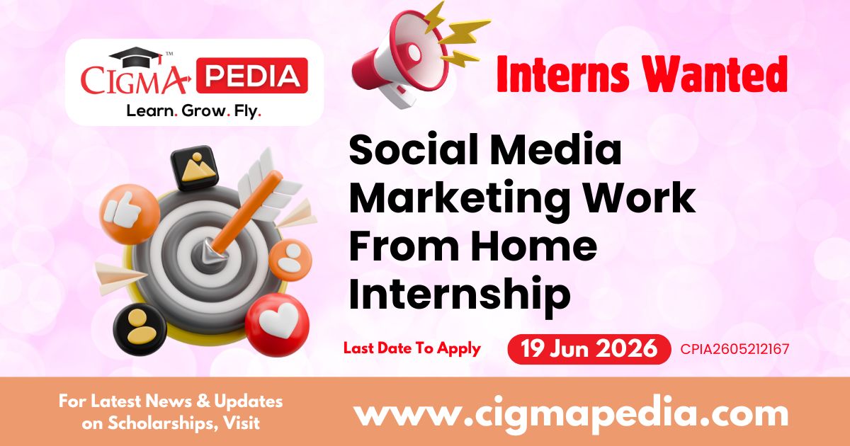 Social Media Marketing Work from Home Internship
