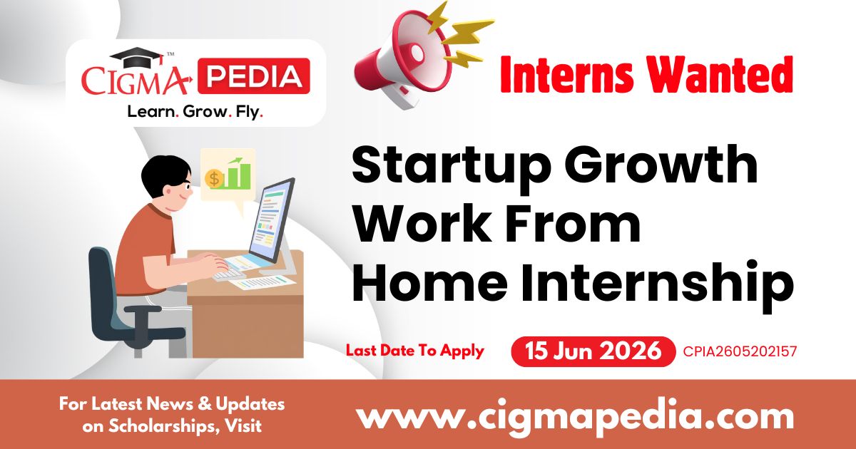 Startup Growth Work from Home Internship