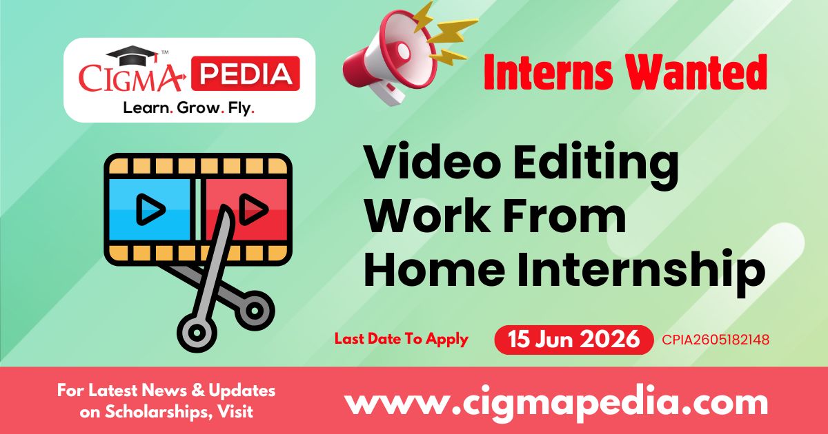 Video Editing Work From Home Internship