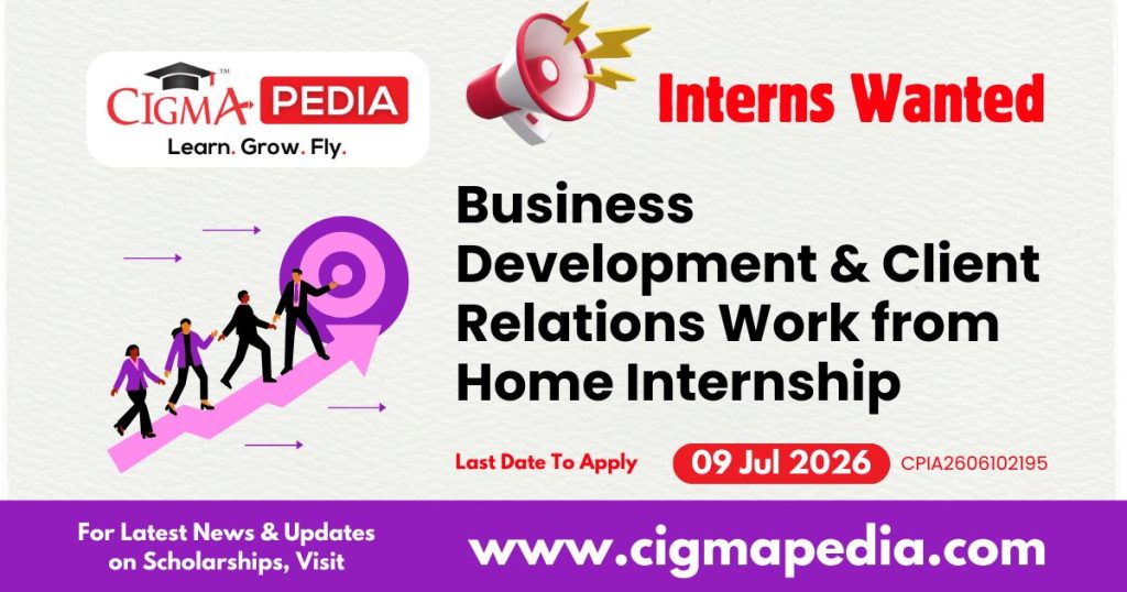 Business Development & Client Relations Work from Home Internship
