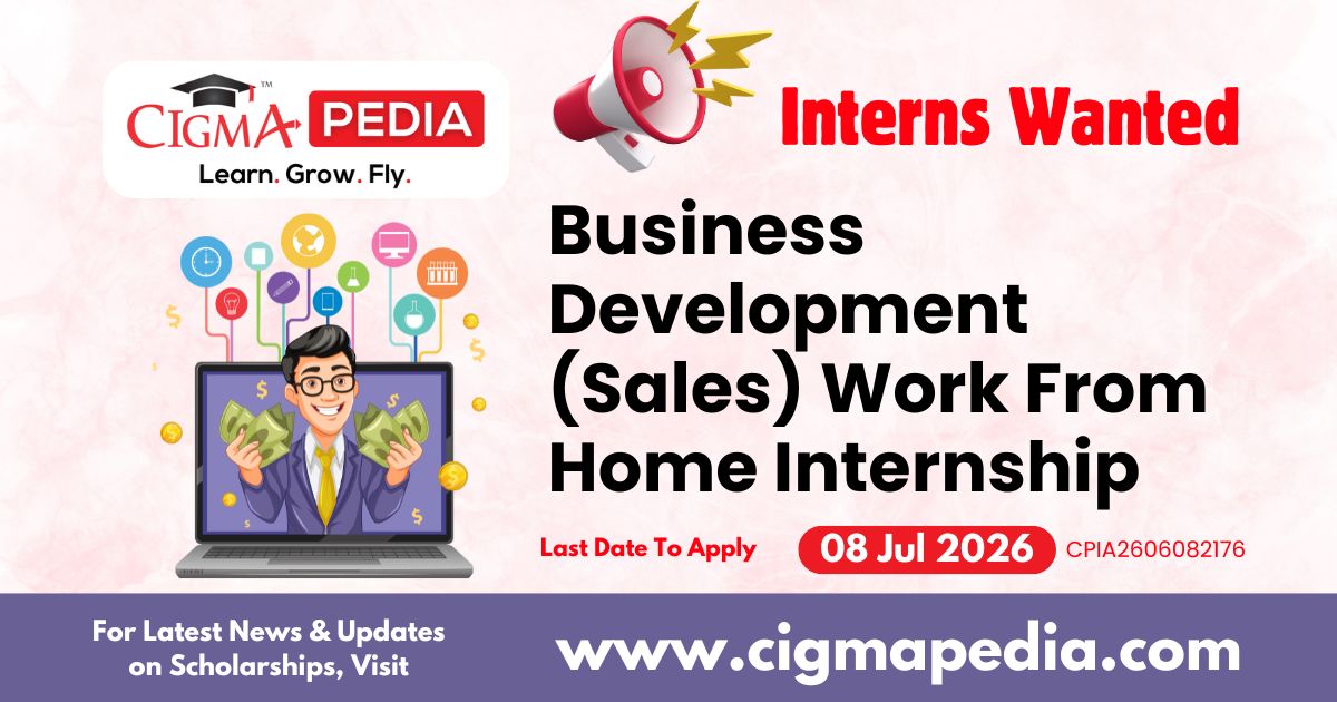 Business Development (Sales) Work From Home Internship