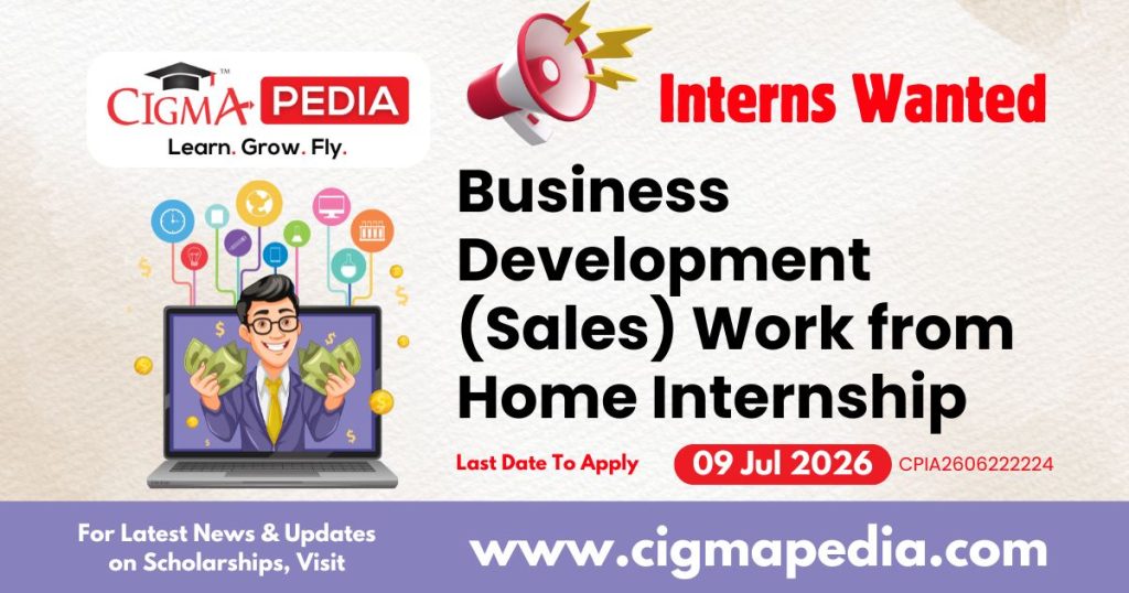 Business Development (Sales) Work From Home Internship