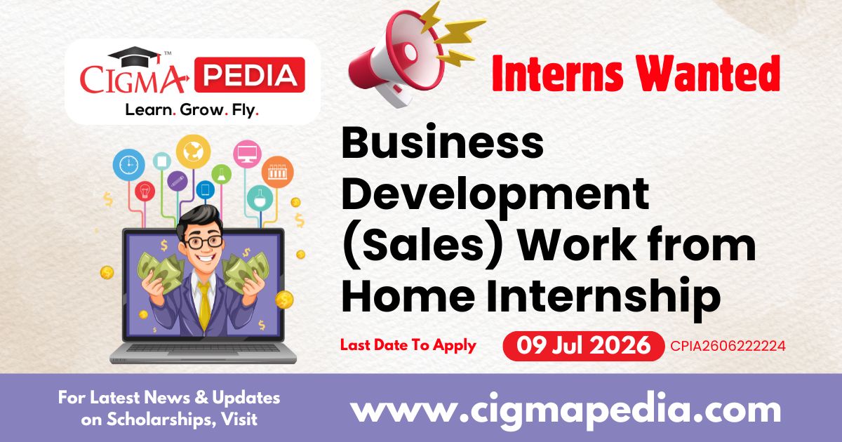 Business Development (Sales) Work From Home Internship