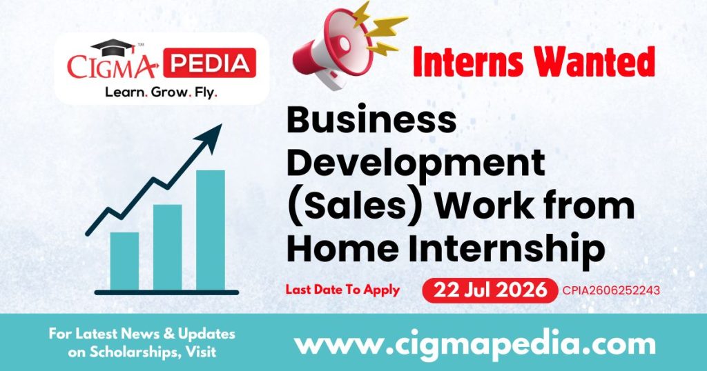 Business Development (Sales) Work From Home Internship