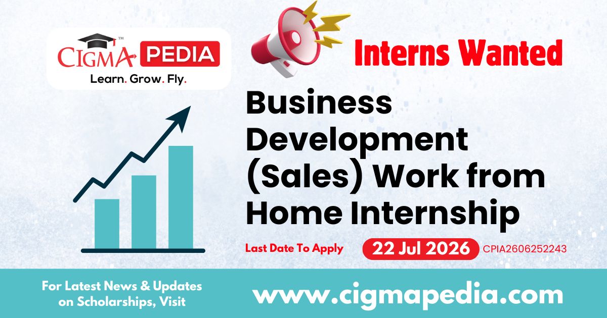Business Development (Sales) Work From Home Internship