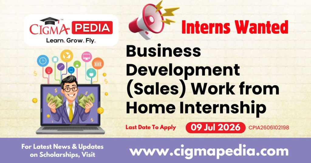 Business Development (Sales) Work From Home Internship