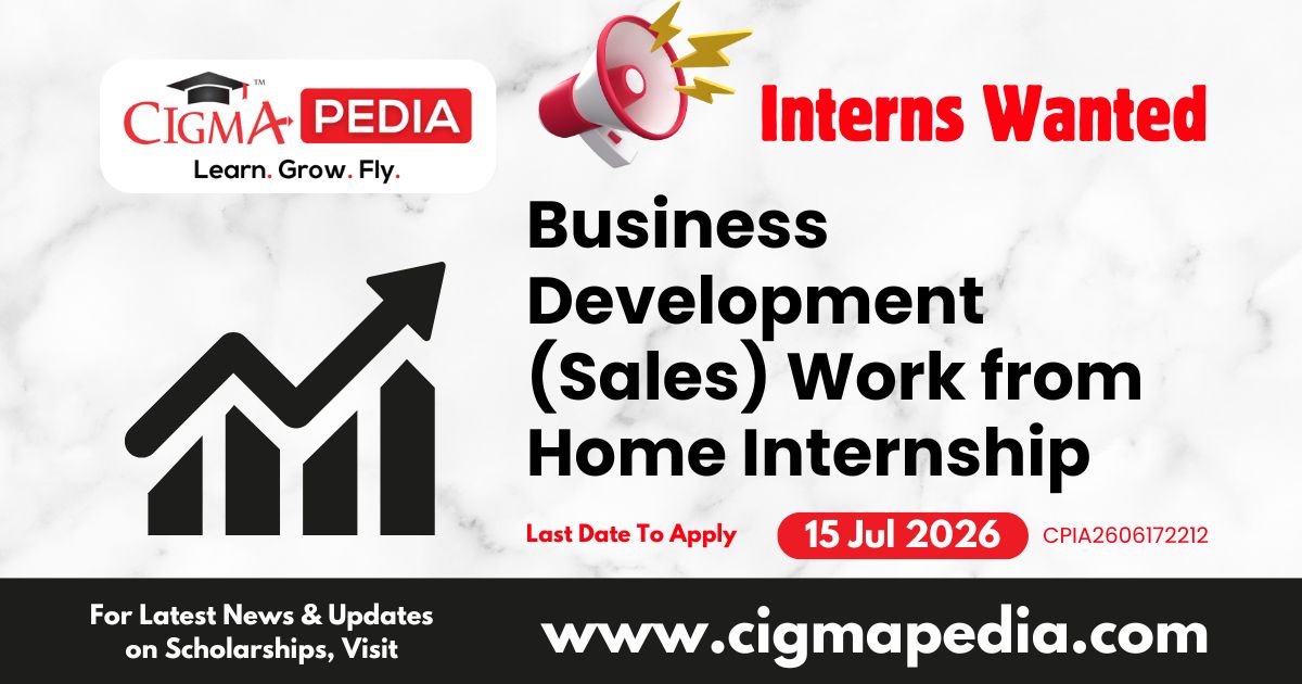 Business Development (Sales) Work From Home Internship