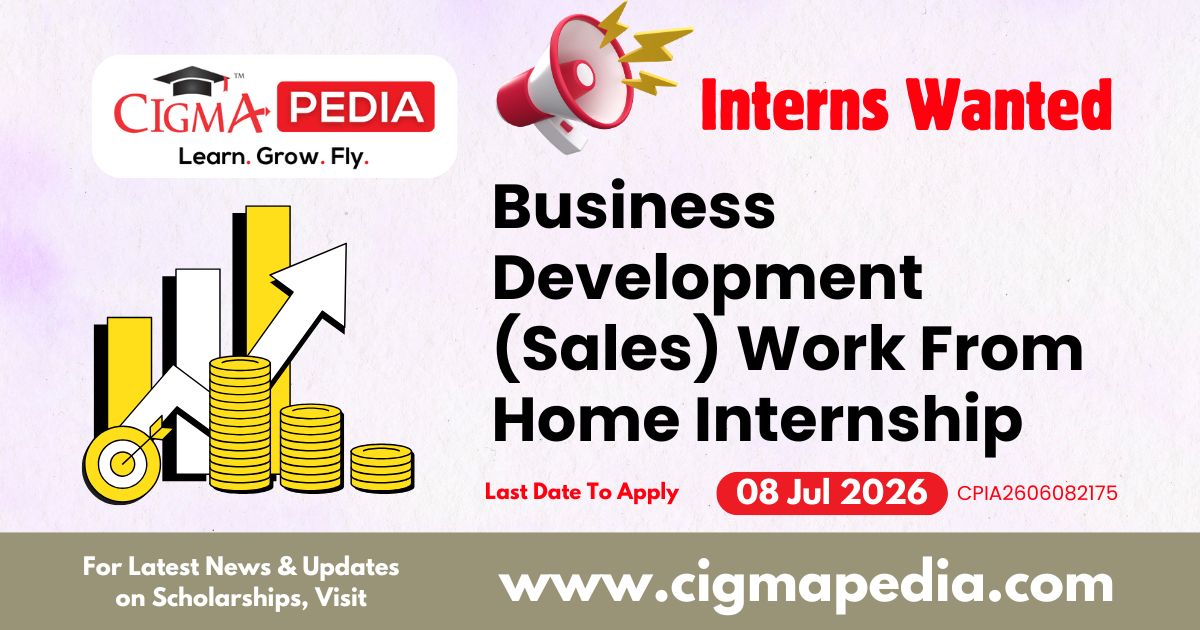 Business Development (Sales) Work From Home Internship