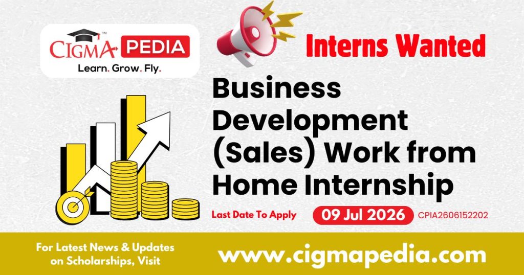 Business Development (Sales) Work from Home Internship